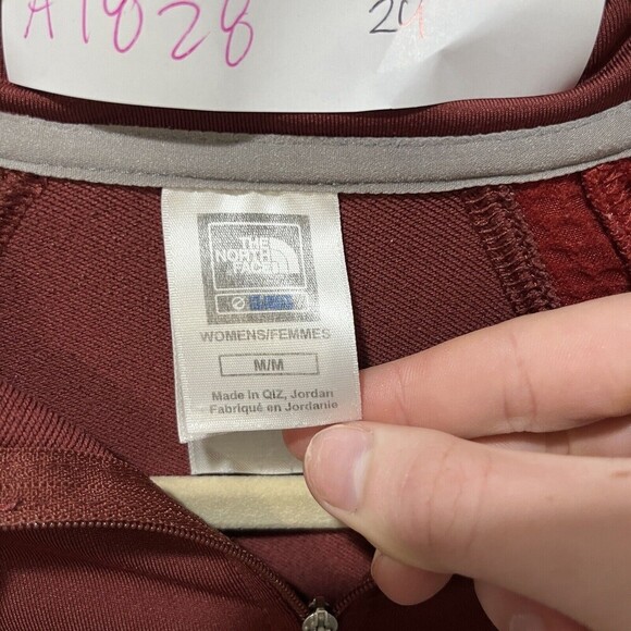 The North Face Womens Medium Red 1/4 Zip Flight Series Lightweight Fleece Jacket - Picture 5 of 15